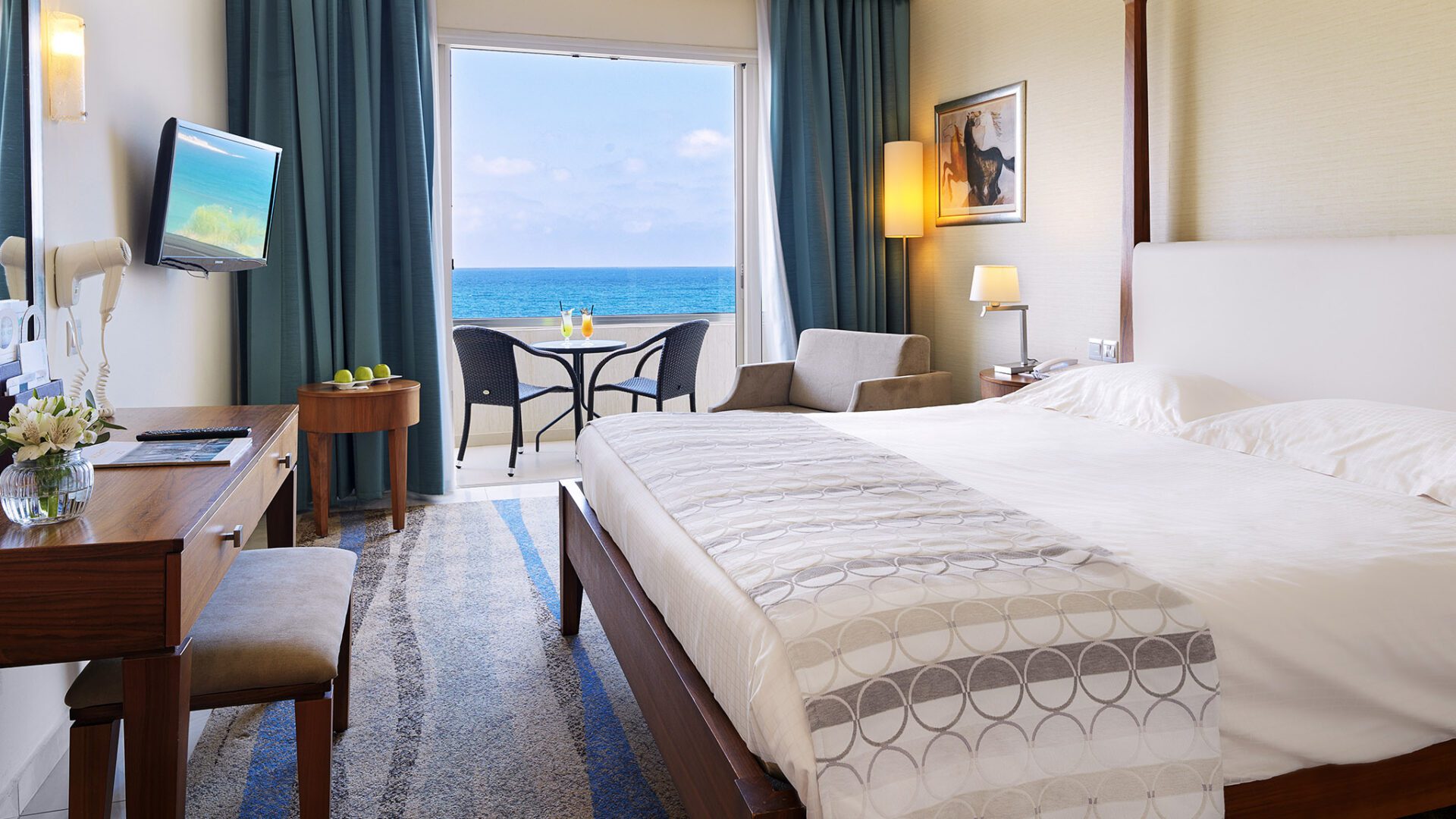 Sea View Rooms at Alexander the Great Beach Hotel in Paphos Cyprus