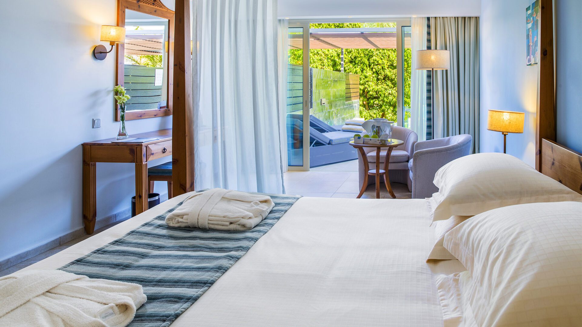 Fisherman's Junior Suite with private pool at Olympic Lagoon Resorts, Paphos