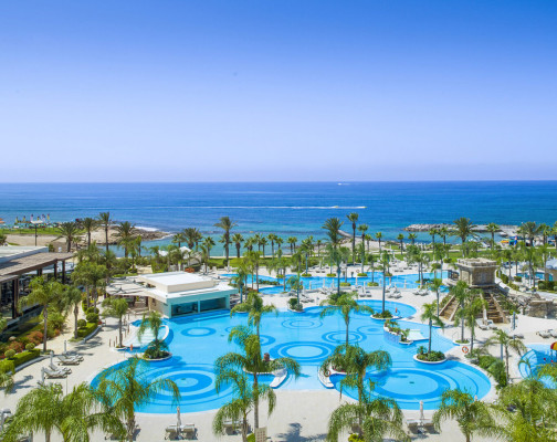 Best Hotel for Families and Kids, Mayan Temple Pool for kids at Olympic Lagoon Resort Paphos