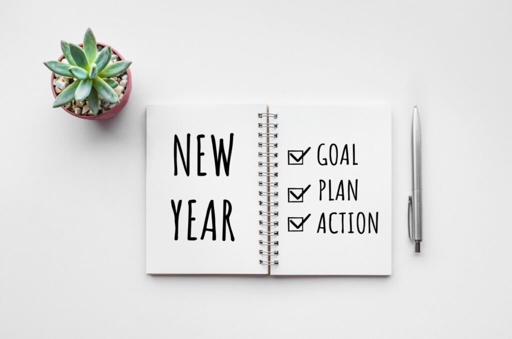 new year, goals, plan, action