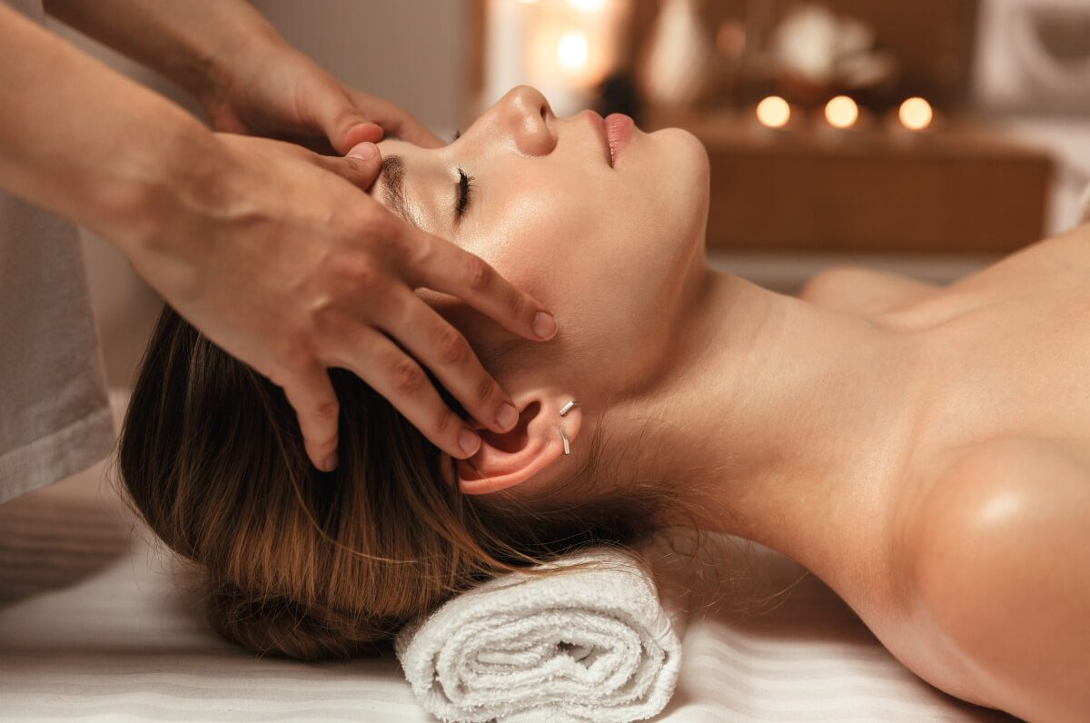 massage, spa, relaxation, candles, woman,wellness